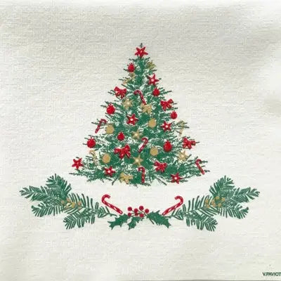 Papieren kerst- en winterservetten 25x25