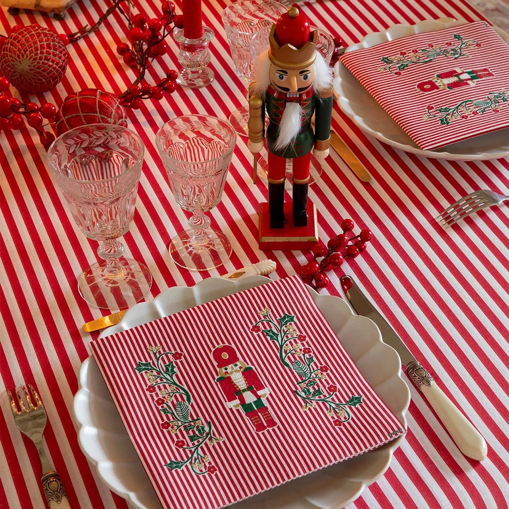 Papieren kerst- en winterservetten 40x40