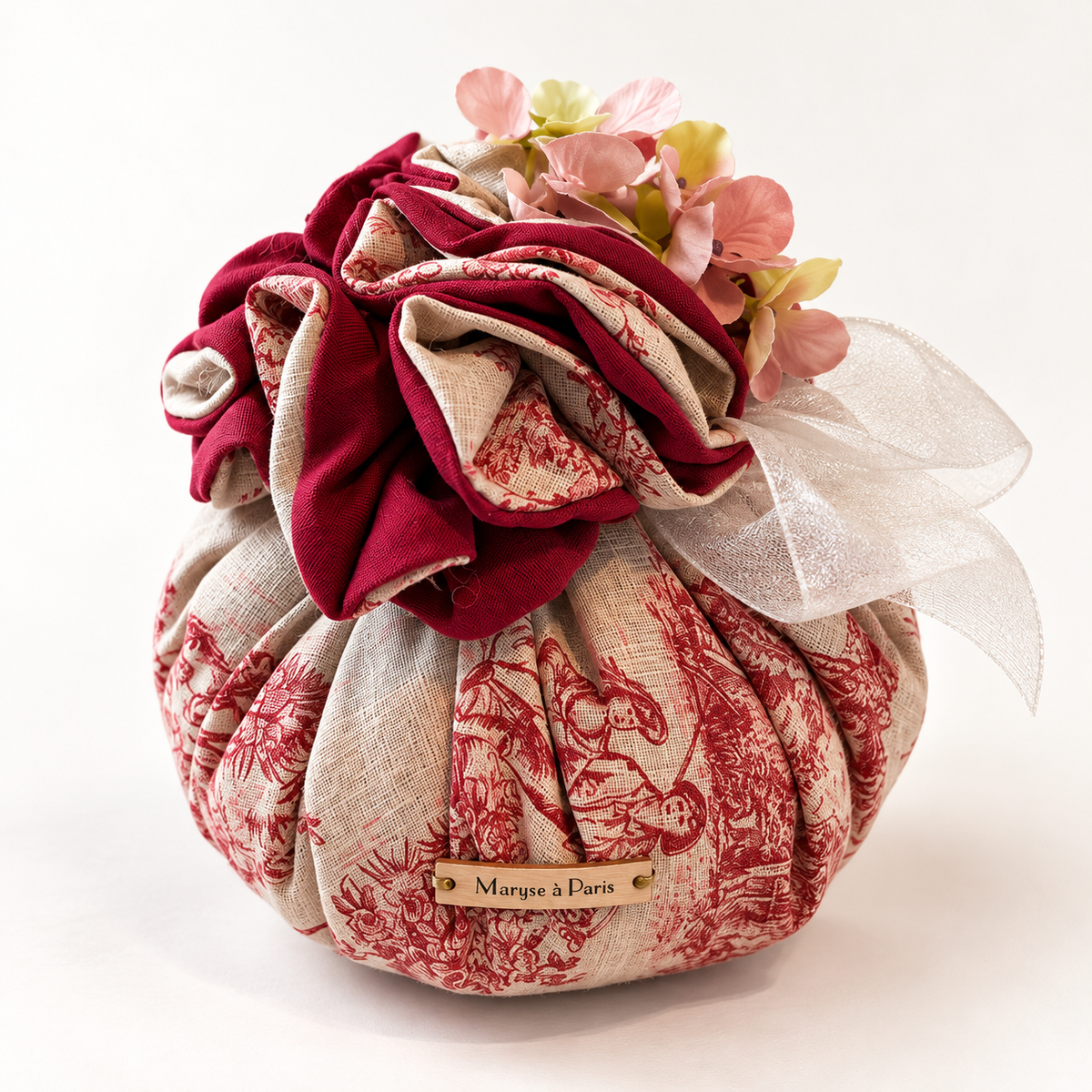 Geurbuideltje Toile de Jouy rood