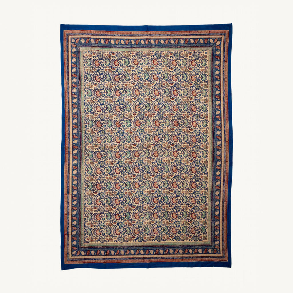 Hand-printed tablecloth "Bluebell" - 2 sizes