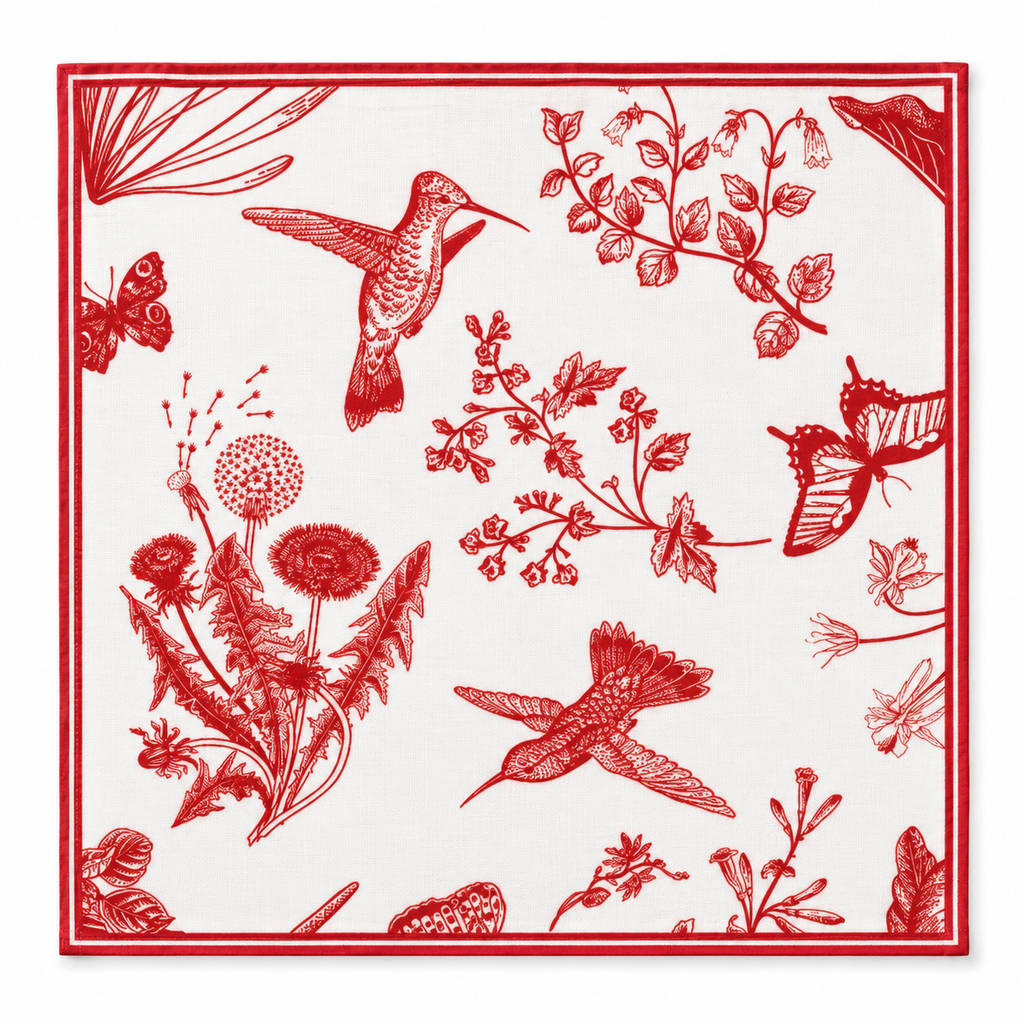 Katoenen servet kolibrie 45 x 45 cm