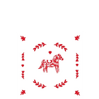 Papieren kerst- en winterservetten 25x25