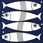 Servetten - Fish - 40x40