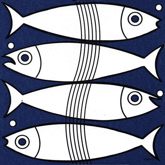 Servetten - Fish - 40x40