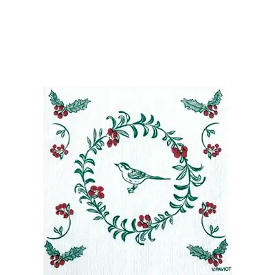 Paper Christmas and winter napkins 25x25