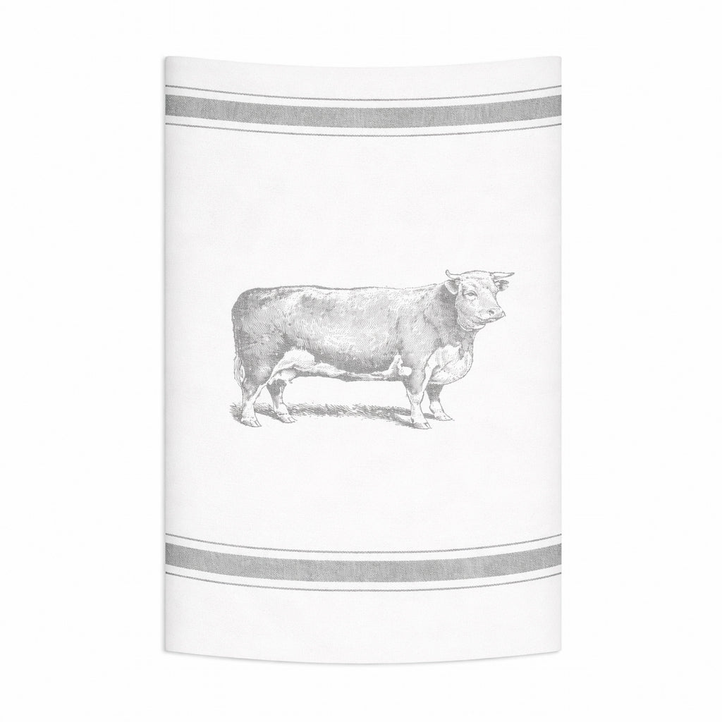 Theedoek 100% katoen - Stier volledig