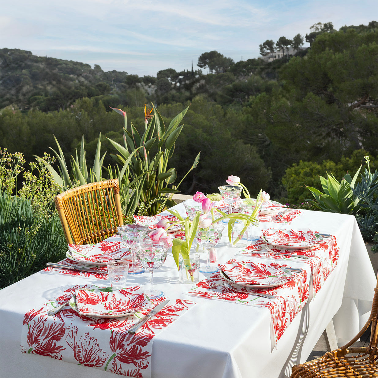 Servetten - Tulipe - 25x25