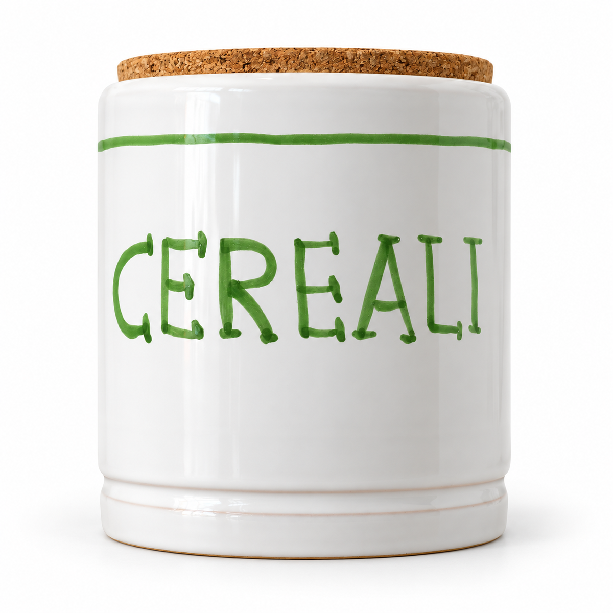 Storage jar with label