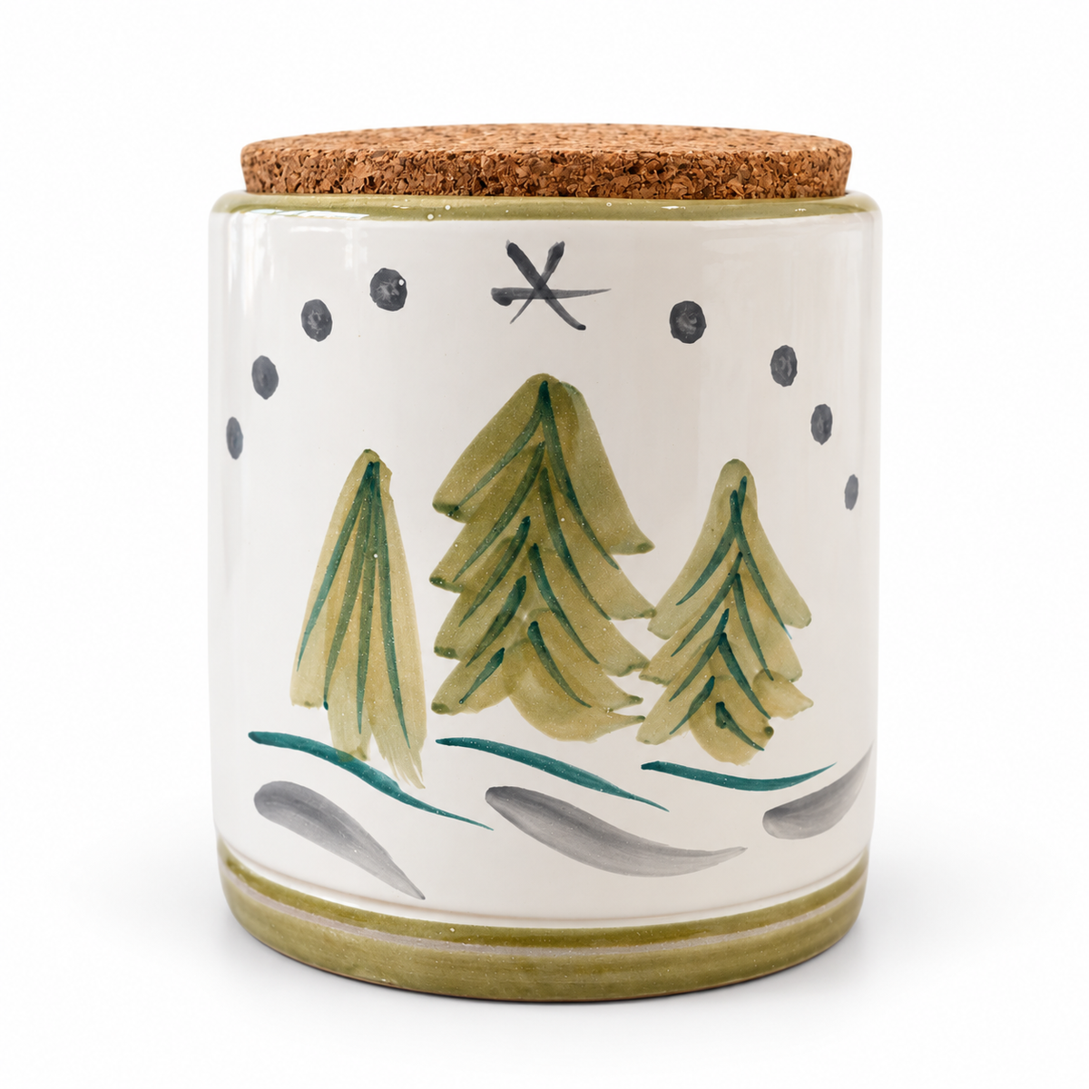 Set of 2 storage jars Cortina & Gingerbread – Ø 12 x H 14 cm