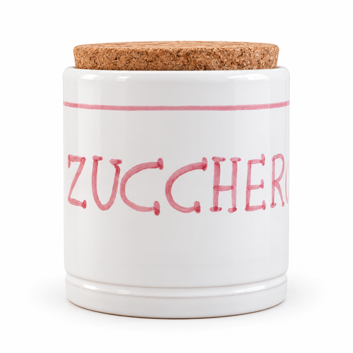 Storage jar with label